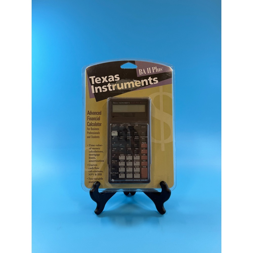 Texas Instruments BA II Plus Advanced Financial Calculator New Original Package